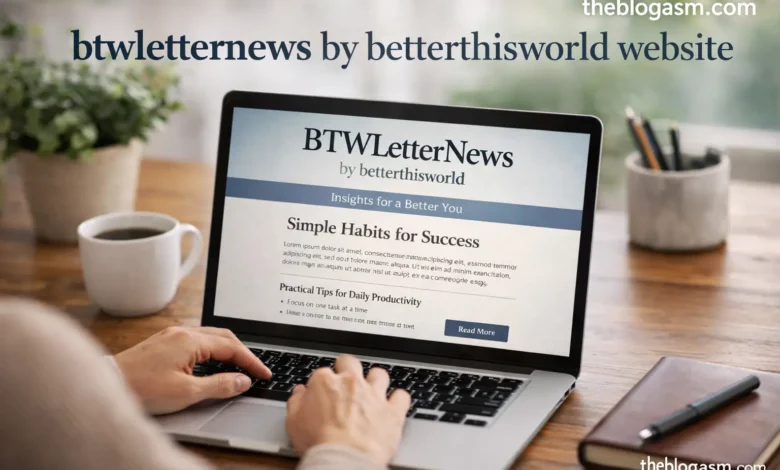 btwletternews by betterthisworld website