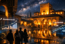 alhambra palace night tour attendance revenue