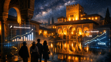 alhambra palace night tour attendance revenue