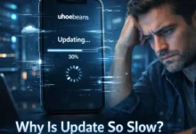 why is uhoebeans software update so slow