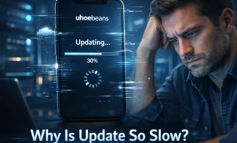 why is uhoebeans software update so slow